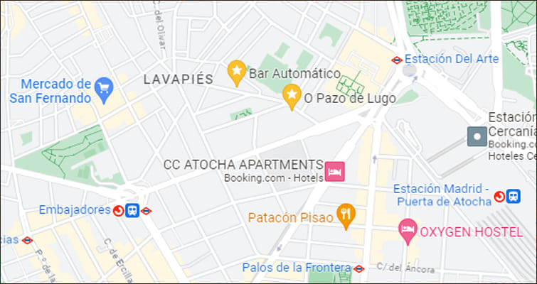 Mapa de Madrid. Empresas de traduccion en Madrid.